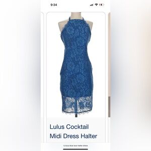 Lulu's Blue Lace Dress